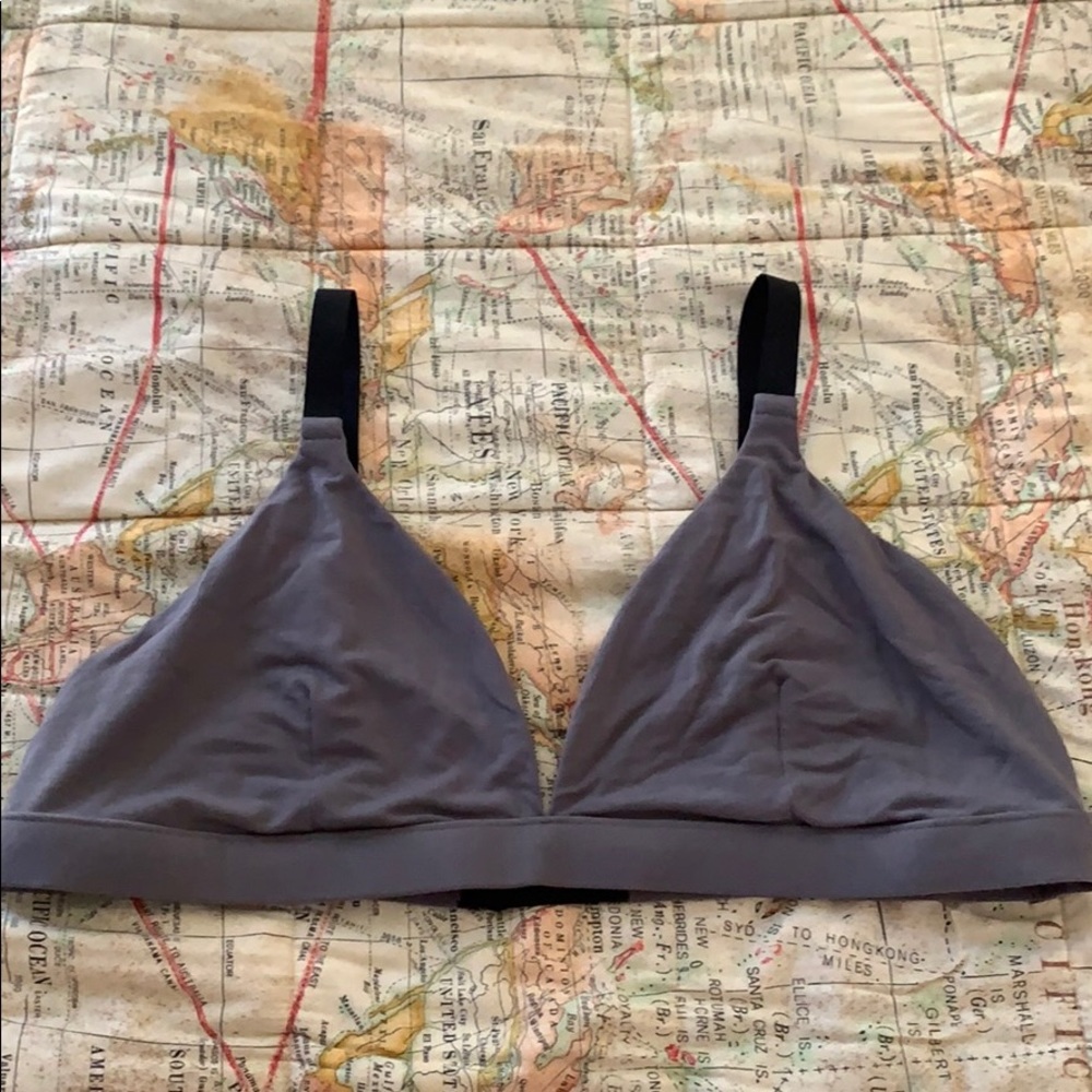 NWOT gray meundies triangle bra size 3XL